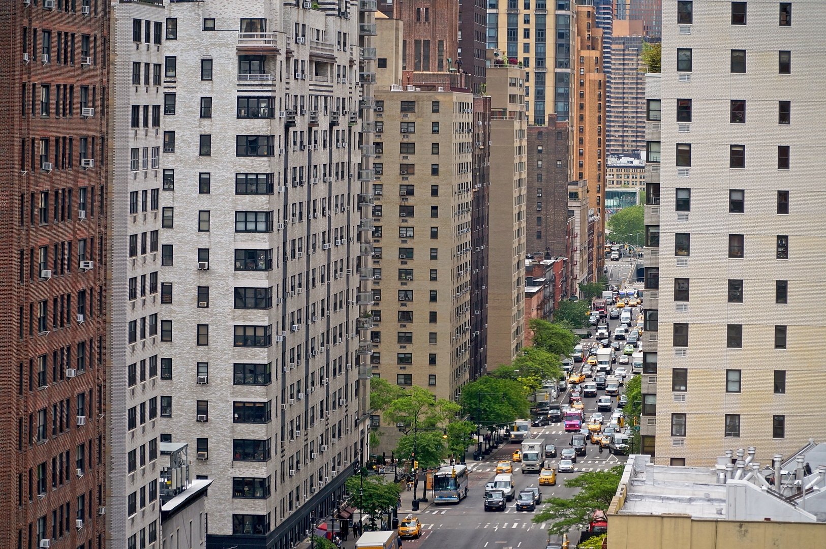 Widok z Roosevelt Island Tramway.