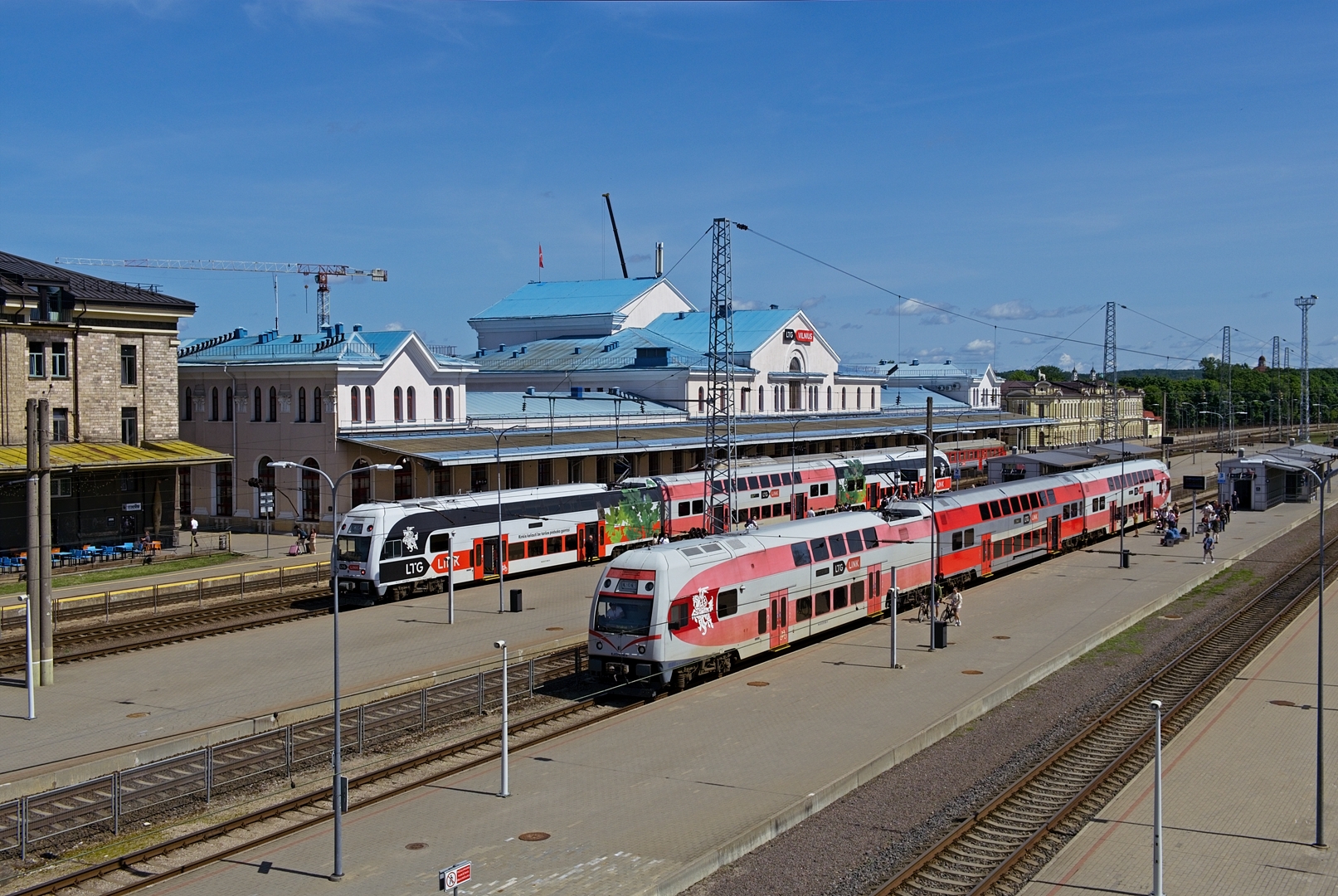 Wilno, główny dworzec kolejowy miasta.