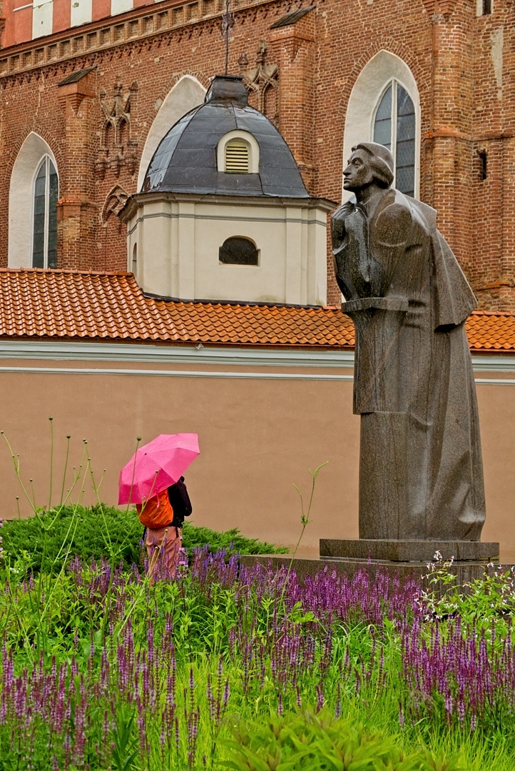 Wilno, Pomnik Adama Mickiewicza.