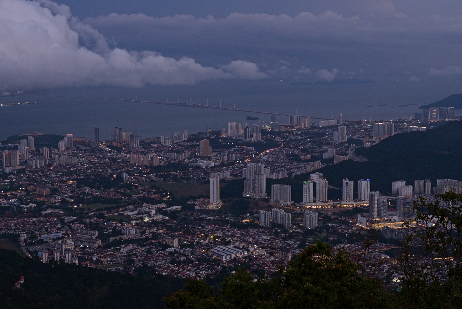 Widok z Penang Hill.